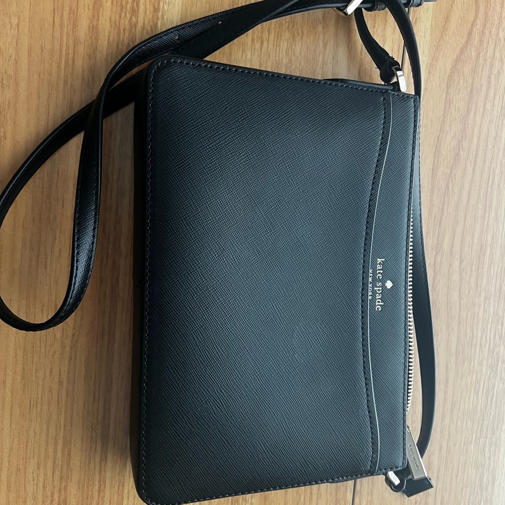 kate spade Black Saffiano Bag with Zip